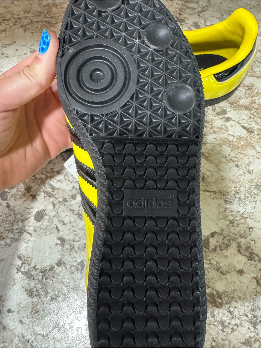 Women’s Samba OG Wide Yellow & Black Sneakers - Picture 4 of 4